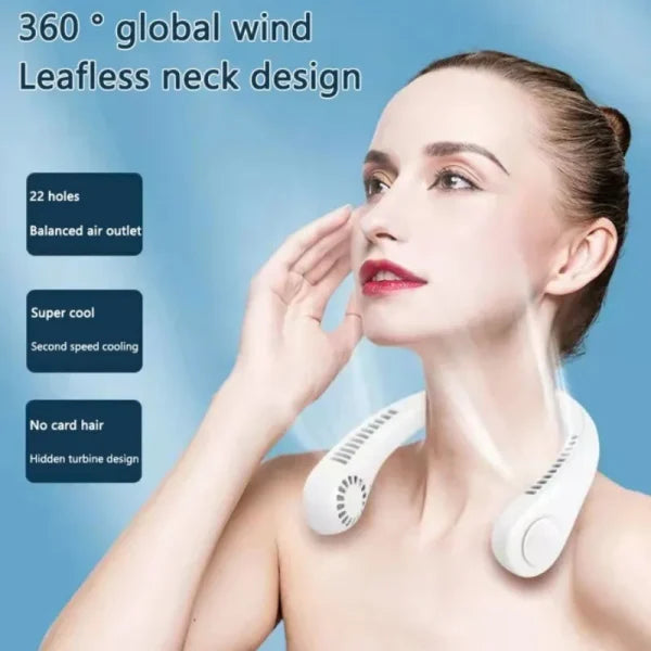 Portable Bladeless Neck Fan, Portable Hanging Neck Fan